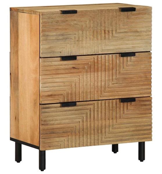 Sideboard Braun 60x33x75 cm Massivholz Mango