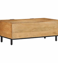 Couchtisch Braun 100x54x40 cm Massivholz Mango