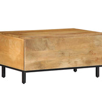 Couchtisch Braun 80x54x40 cm Massivholz Mango