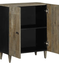 Sideboard Hellgrau 60x33,5x75 cm Massivholz Mango