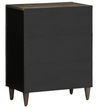 Sideboard Hellgrau 60x33,5x75 cm Massivholz Mango