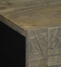 Sideboard Hellgrau 60x33,5x75 cm Massivholz Mango