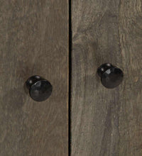 Sideboard Hellgrau 60x33,5x75 cm Massivholz Mango