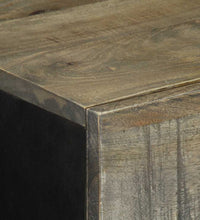 Sideboard Hellgrau 60x33,5x75 cm Massivholz Mango