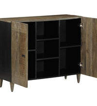 Sideboard 90x33x75 cm Massivholz Mango