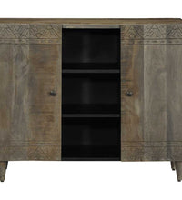 Sideboard 90x33x75 cm Massivholz Mango