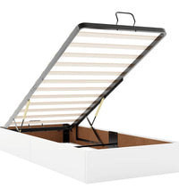 Ottoman-Bett mit Matratze Weiß 90x200 cm Kunstleder