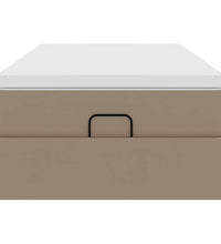 Ottoman-Bett mit Matratze Cappuccino-Braun 90x200 cm Kunstleder