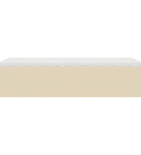 Ottoman-Bett mit Matratze Creme 80x200 cm Stoff