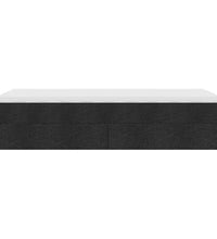 Ottoman-Bett mit Matratze Schwarz 90x190 cm Stoff