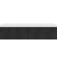 Ottoman-Bett mit Matratze Schwarz 90x200 cm Stoff