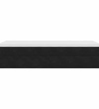 Ottoman-Bett mit Matratze Schwarz 80x200 cm Samt