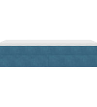 Ottoman-Bett mit Matratze Dunkelblau 80x200 cm Samt