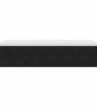 Ottoman-Bett mit Matratze Schwarz 90x190 cm Samt