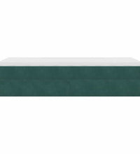 Ottoman-Bett mit Matratze Dunkelgrün 90x190 cm Samt