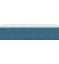 Ottoman-Bett mit Matratze Dunkelblau 90x190 cm Samt