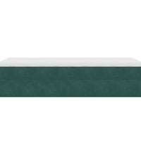 Ottoman-Bett mit Matratze Dunkelgrün 100x200 cm Samt