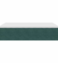 Ottoman-Bett mit Matratze Dunkelgrün 140x200 cm Samt