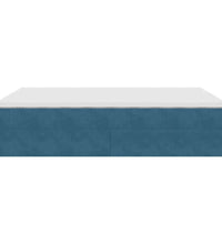 Ottoman-Bett mit Matratze Dunkelblau 140x200 cm Samt