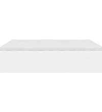 Ottoman-Bett mit Matratzen Weiß 180x200 cm Kunstleder