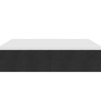Ottoman-Bett mit Matratzen Schwarz 160x200 cm Stoff