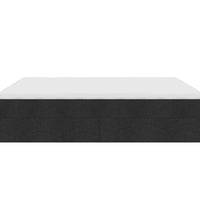 Ottoman-Bett mit Matratzen Schwarz 200x200 cm Stoff