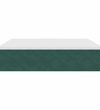 Ottoman-Bett mit Matratzen Dunkelgrün 160x200 cm Samt