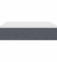 Ottoman-Bett mit Matratzen Dunkelgrau 180x200 cm Samt