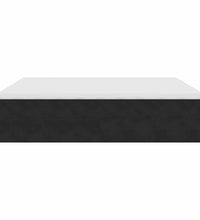 Ottoman-Bett mit Matratzen Schwarz 180x200 cm Samt