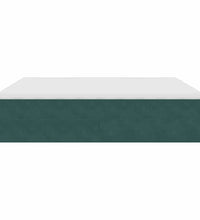 Ottoman-Bett mit Matratzen Dunkelgrün 180x200 cm Samt