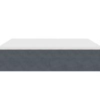 Ottoman-Bett mit Matratzen Dunkelgrau 200x200 cm Samt