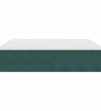 Ottoman-Bett mit Matratzen Dunkelgrün 200x200 cm Samt