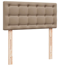 Ottoman-Bett mit Matratze Cappuccino-Braun 90x200 cm Kunstleder