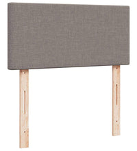 Ottoman-Bett mit Matratze Taupe 90x200 cm Stoff