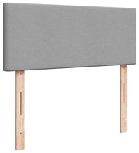 Ottoman-Bett mit Matratze Hellgrau 120x200 cm Stoff