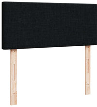 Ottoman-Bett mit Matratze Schwarz 120x200 cm Stoff