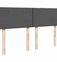 Ottoman-Bett mit Matratze Dunkelgrau 140x200 cm Stoff