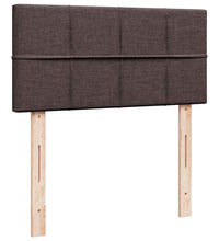 Ottoman-Bett mit Matratze Dunkelbraun 90x190 cm Stoff