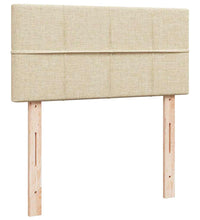 Ottoman-Bett mit Matratze Creme 90x190 cm Stoff