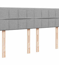 Ottoman-Bett mit Matratze Hellgrau 140x200 cm Stoff