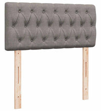 Ottoman-Bett mit Matratze Taupe 90x200 cm Stoff