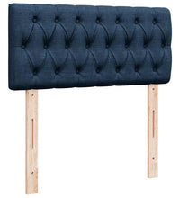 Ottoman-Bett mit Matratze Blau 100x200 cm Stoff