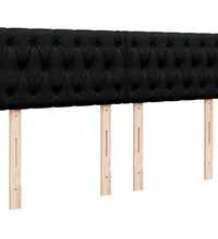 Ottoman-Bett mit Matratze Schwarz 140x200 cm Stoff