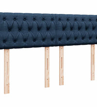 Ottoman-Bett mit Matratze Blau 140x200 cm Stoff