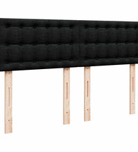 Ottoman-Bett mit Matratze Schwarz 140x200 cm Stoff
