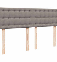 Ottoman-Bett mit Matratze Taupe 140x200 cm Stoff