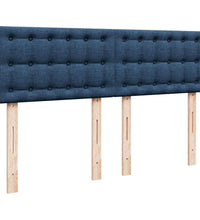 Ottoman-Bett mit Matratze Blau 140x200 cm Stoff