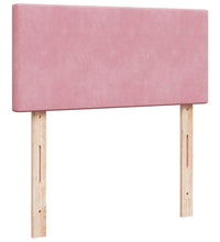 Ottoman-Bett mit Matratze Rosa 80x200 cm Samt