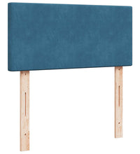 Ottoman-Bett mit Matratze Dunkelblau 90x190 cm Samt