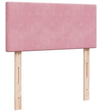 Ottoman-Bett mit Matratze Rosa 90x190 cm Samt